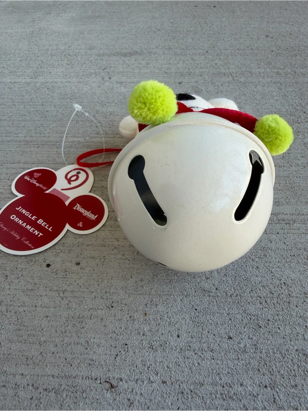 Disney Parks Minnie Mouse Jingle Bell Ornament Christmas Holiday Collection New